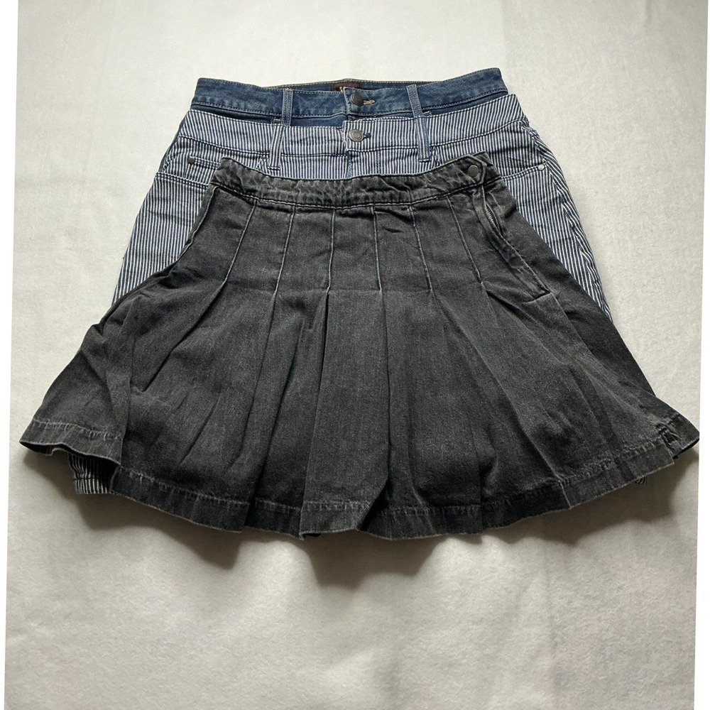 H&M Croft & Barrow Lee Denim Skirt Skort 3pc Bundle Size 6